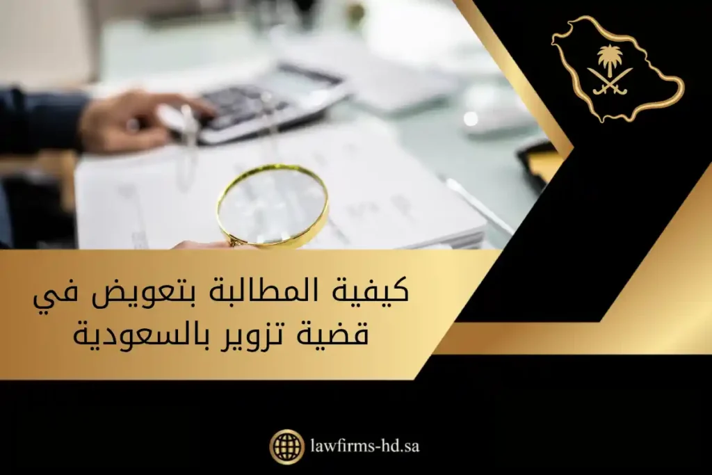 كيفية المطالبة بتعويض في قضية تزوير بالسعودية موجود في الصورة: يد، ألة جاسبة، مجهر