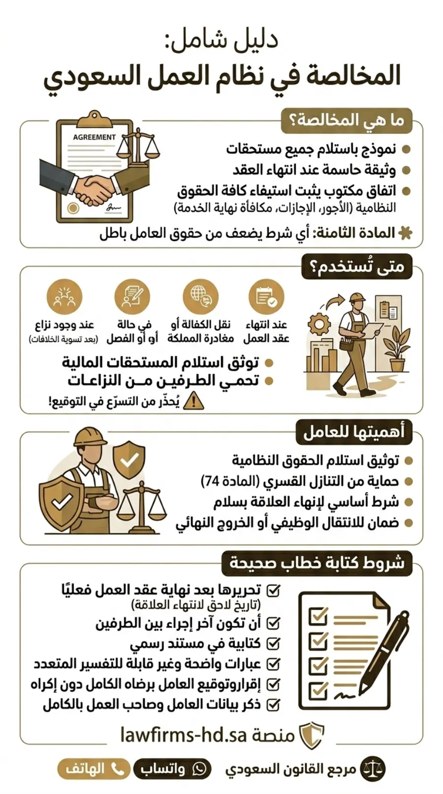 نموذج مخالصة باستلام جميع مستحقات في السعودية