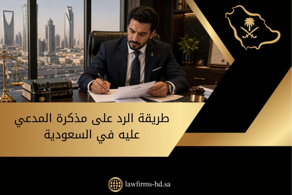 طريقة الرد على مذكرة المدعي عليه في السعودية