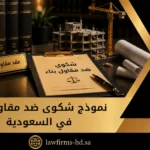 نموذج شكوى ضد مقاول بناء في السعودية