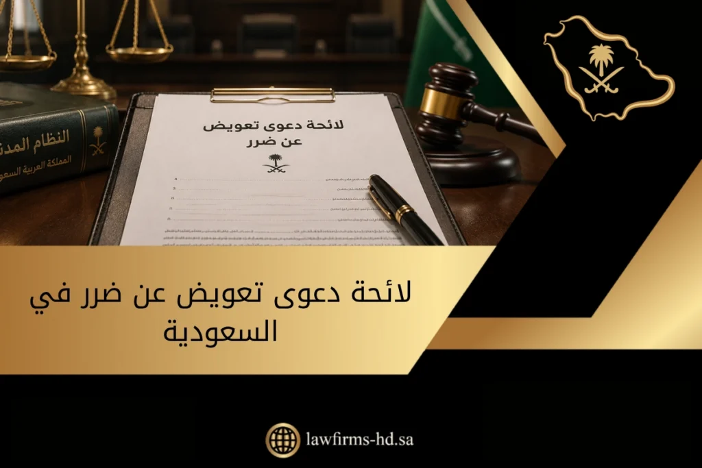 لائحة دعوى تعويض عن ضرر في السعودية