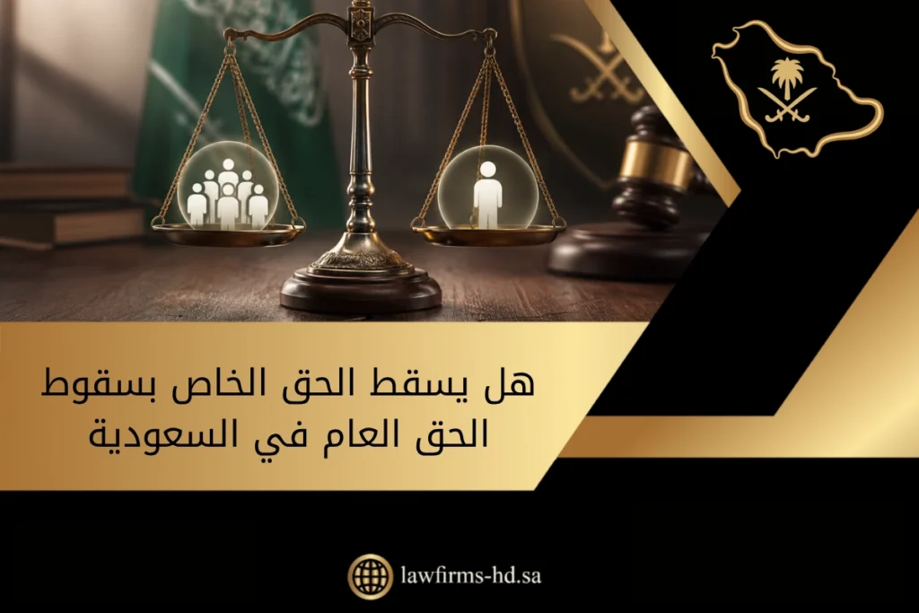 هل يسقط الحق الخاص بسقوط الحق العام في السعودية
